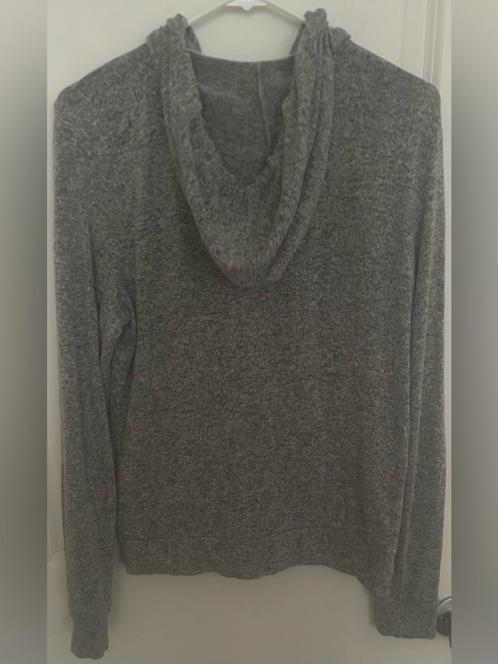PINK Victoria's Secret Soft Heather Gray Zip-Up Hoodie - Picture 3 of 3